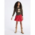 thumbnail image 2 of Weekend Academy Girls Pullover Graphic Print Sweater, Sizes 4-18, 2 of 4