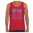 thumbnail image 1 of Awkward Styles Men's Light It Up Blue Support Graphic Tank Tops for Autism Awareness, 1 of 4