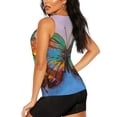 thumbnail image 4 of Picia Oil Painting Beautiful Butterfly Pattern Women's Workout Tank Top,Breathable Activewear,Slim Fit Athletic Top,Versatile Workout Moisture-wicking top-Small, 4 of 9