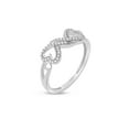 thumbnail image 4 of Imperial 1/8Ct TDW Diamond Twin Heart Ring in 10K White Gold (H-I, I2), 4 of 8