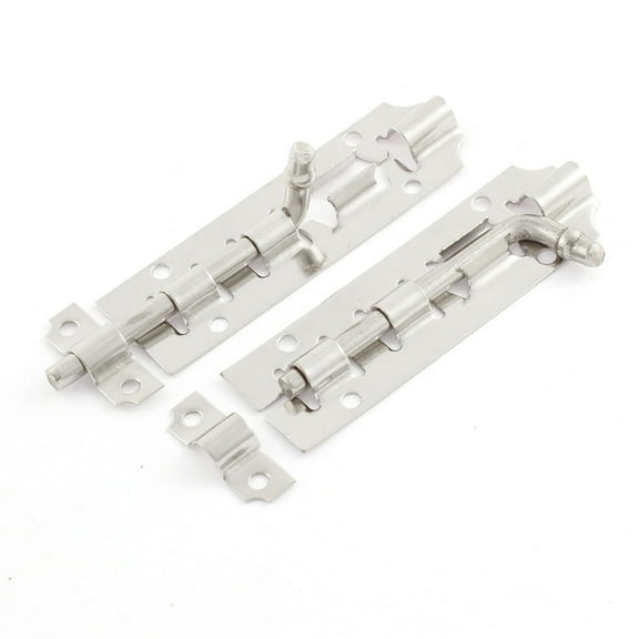 Uxcell 4" Long Stainless Steel Door Gate Latch Slide Lock Barrel Bolt 2 Pcs