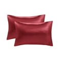 thumbnail image 4 of Gracie Mills Satin Pillowcase Set 2-Piece Smooth Luxury Silky Comfort GRACE-11969, 4 of 5