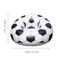 Cadancy Inflatable Chair Giant Soccer Ball Lounger Blow Up Seat Couch ...
