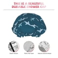 thumbnail image 4 of Cartoon Cool Cute Shark_B Shower Cap, Double Layers Shower Cap Rreusable Waterproof, Elastic Bathing Hair Hat for Women, Washable Hair Cap for All Hair Lengths, 4 of 5