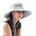 thumbnail image 1 of GearTOP Wide Brim Sun Hat for Men and Women - Mens Bucket Hats with UV Protection for Hiking - Bucket Hat for Women UPF 50+ (White, 7-7 1/2), 1 of 6