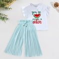 thumbnail image 2 of kpoplk Toddler Baby Girl Summer Fall Clothes Cute Sleeveless Tops Pant Outfits Set Infant Strap Boho Princess Outfit Size 4-5 Years,Dark Green, 2 of 7