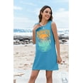 thumbnail image 3 of VILOVE Women Summer Sleeveless Coconut Tree Graphic Sundress Beach Vacation Mini Tank Dress, 3 of 7