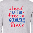 thumbnail image 4 of Inktastic Memorial Day Land of The Free Because of The Brave Long Sleeve Youth T-Shirt, 4 of 5