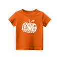 thumbnail image 4 of Abcomgle Girls Halloween Shirts Size 6 Spooky Pumpkin Graphic Tshirts for Kids Crewneck Short Sleeve Shirts for Kids Fall Funny Holiday Tee Top Girls,5-6 Years, 4 of 4