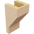thumbnail image 5 of 4"W x 4"D x 8"H Wide Clemmons Rough Cedar Woodgrain TimberThane Corbel, Primed Tan, 5 of 6