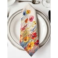thumbnail image 2 of Cloth Napkins Set of 6 - 20x20 Inches, Pastoral Botanical Washable Reusable Table Napkins, Watercolor Spring Summer Flowers Rustic Soft & Absortbent Dining Napkin for Party Wedding Hotel Restaurant, 2 of 8