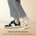 thumbnail image 5 of Women Ankle Socks Cotton - 5 Pairs Cute Cat Socks Casual Socks Short Socks, 5 of 6