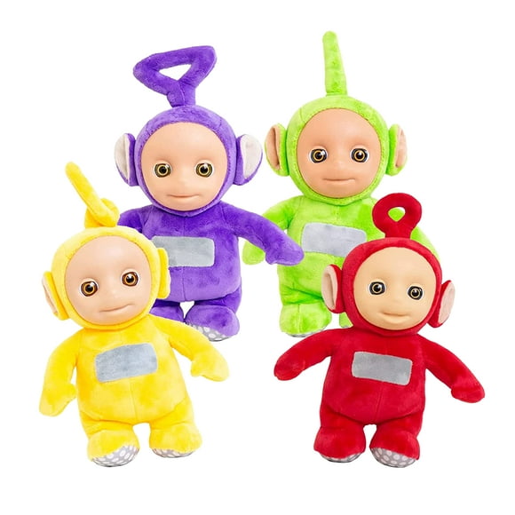 Teletubbies Talking Plush - Collector Pack of 4- Each Says Over Ten Phrases from The Show - Dolls Measures 11 Inches - Po, Laa Laa, Dipsy & Tinky Win