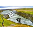 thumbnail image 2 of Perry, William 14x10 Black Ornate Wood Framed with Double Matting Museum Art Print Titled - Enormous Gullfoss Waterfall Golden Falls Golden Circle-Iceland One of largest waterfalls in Europe, 2 of 4