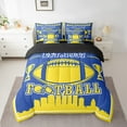 thumbnail image 2 of Erosebridal American Football Bedding Sets King Size,Sport Theme Bed in a Bag King size,Ball Game Decor(Los Angeles),Reversible,Ultra Soft,7-Piece, 2 of 5