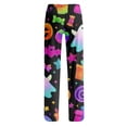 thumbnail image 5 of Satingcolo Women Halloween Lounge Pants Comfy Pajama Bottom Drawstring Waist Print Long Pajamas Pants S-2XL, 5 of 5