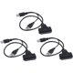 thumbnail image 1 of Cable adaptador 3X USB 2.0 a SATA de 48 cm para disco duro SSD externo de 2,5 pulgadas, 1 of 8