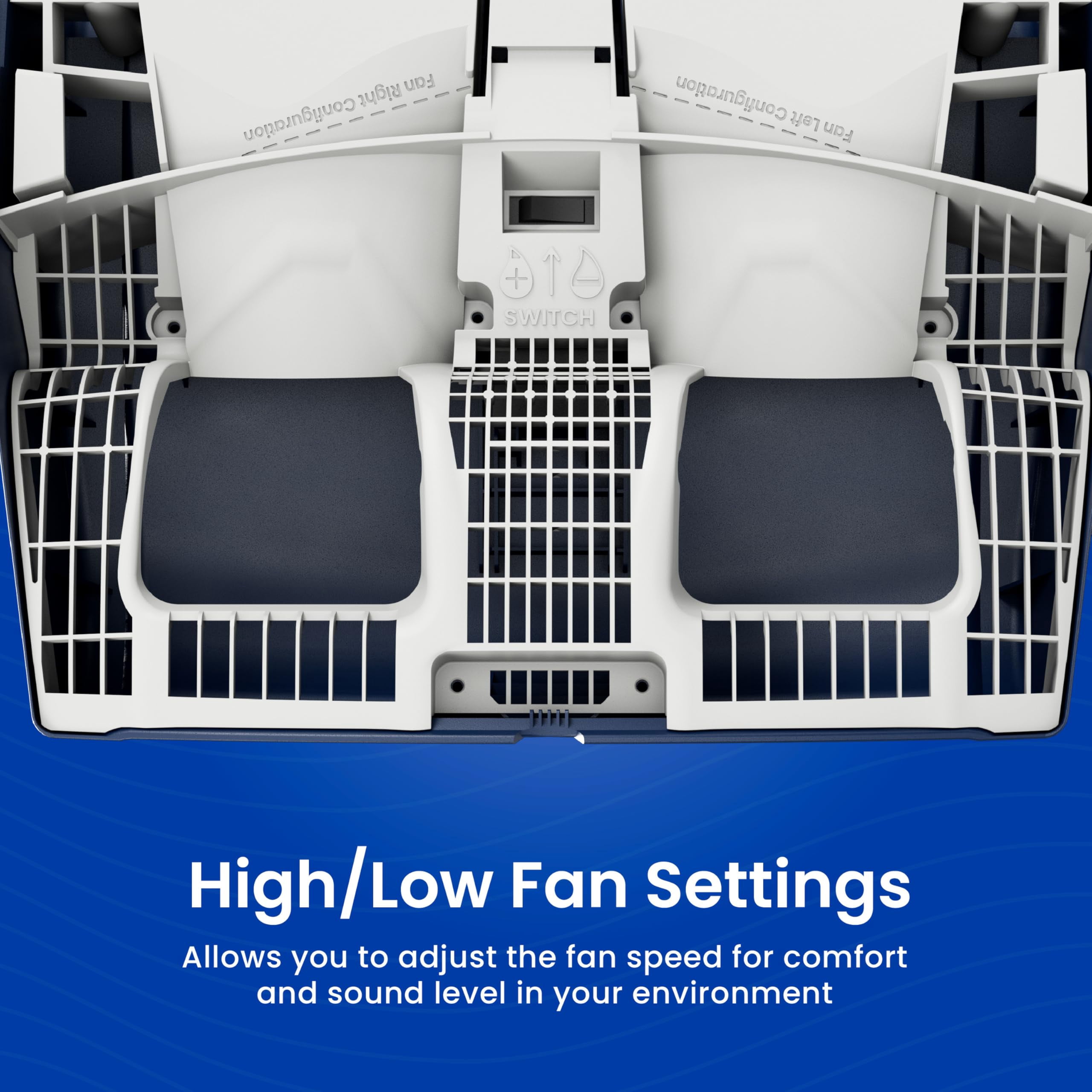AprilAire 720M Whole-House Fan-Powered Evaporative Humidifier – 21 Gallons Per Day, Water Saving With Manual Control for up to 6,250 Sq. Ft., Part of the AprilAire Healthy Air System