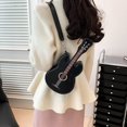 thumbnail image 7 of Jiibva Women Violin Shape Crossbody Bag PU Leather Shoulder Bag Casual Messenger Bag Fashion Handbag, 7 of 7
