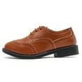thumbnail image 2 of Boys Oxfords Dress Shoes Lace up School Uniform Shoes 1 Little Kid, 2 of 7