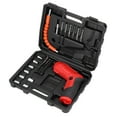 thumbnail image 3 of 47Pcs Mini Electric Screwdriver Set Cordless Drill Portable Repair Tool Plastic Box, 3 of 8