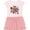Pink With Stripes, variant on Inktastic Halloween Boo with Spiders in Web Girls Toddler Dress
