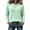Green, variant on Women's Pullover Sweaters Cable Knit Crew Neck Long Sleeve Ribbed Trim Knit Sweater Cozy Fall Winter Casual Daily Wear