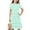 Green, variant on HOMADLES Summer Short Sleeve Dress for Girls Crewneck Tunic, Sundress Green 5 T