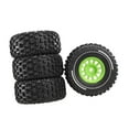 thumbnail image 3 of Bunblic RC Car Tire 4x Convenient Replacement Easy to Use Accessories Toy Car Wheels green, 3 of 8