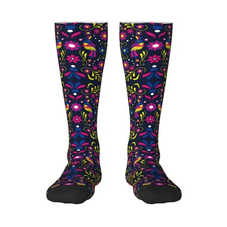 Bixox Colorful Mexican Patterned Men's and Women's Knee Socks High Socks Outdoor Sports Socks