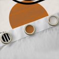 thumbnail image 4 of jejeloiu Abstract Geometric Striped Black Out Curtains,Mid Century Style Curtains Pack of 2 (42x63 Each),Circle Pattern Bedroom Curtains For Men Women,Ultra Soft Home Decor, 4 of 6
