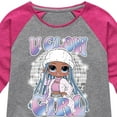 thumbnail image 3 of LOL OMG - Winter Dolls - U Glow Girl Disco - Toddler & Youth Girls Raglan Graphic T-Shirt, 3 of 5