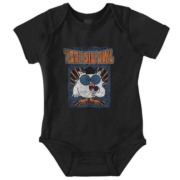 Tootsie Pop Mr Owl Hippie Mascot Romper Boys or Girls Infant Baby Brisco Brands NB