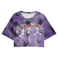 thumbnail image 3 of HUITKMM T-Shirt en Coton pour Femmes, Mode Décontractée, Imprimé Halloween, Manches Courtes, 3 of 3