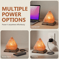 thumbnail image 4 of Himalayan Salt Lamp, with Wood Base, 4 of 8