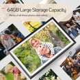 thumbnail image 4 of NexFoto 64GB 16 Inch Extra Large Digital Picture Frame 1920x1080 FHD IPS Touch Screen, WiFi Electronic Digital Photo Frame with Remote Control, Easy to Share Photo via App, Gift for Grandparents, 4 of 8