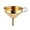 Gold, variant on Stainless Steel Funnels for Kitchen Use: Perfect for Filling Bottles, Transferring Liquids, Powders, and Spices. 4 Inch Wide (Silver)