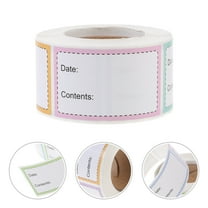 GOOHOCHY  2 Rolls Adhesive Labels for Food Containers Jar Stickers Canning Office