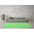 thumbnail image 3 of Ahgly Company Indoor Round Solid Green Modern Area Rugs, 3' Round, 3 of 4
