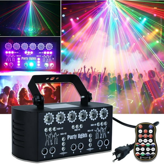 BAKOD 27-Eyes Laser Stage Light – RGB Rave Beam Show Projector for DJ, Disco, Party, Club, Bar, Parties, Rave