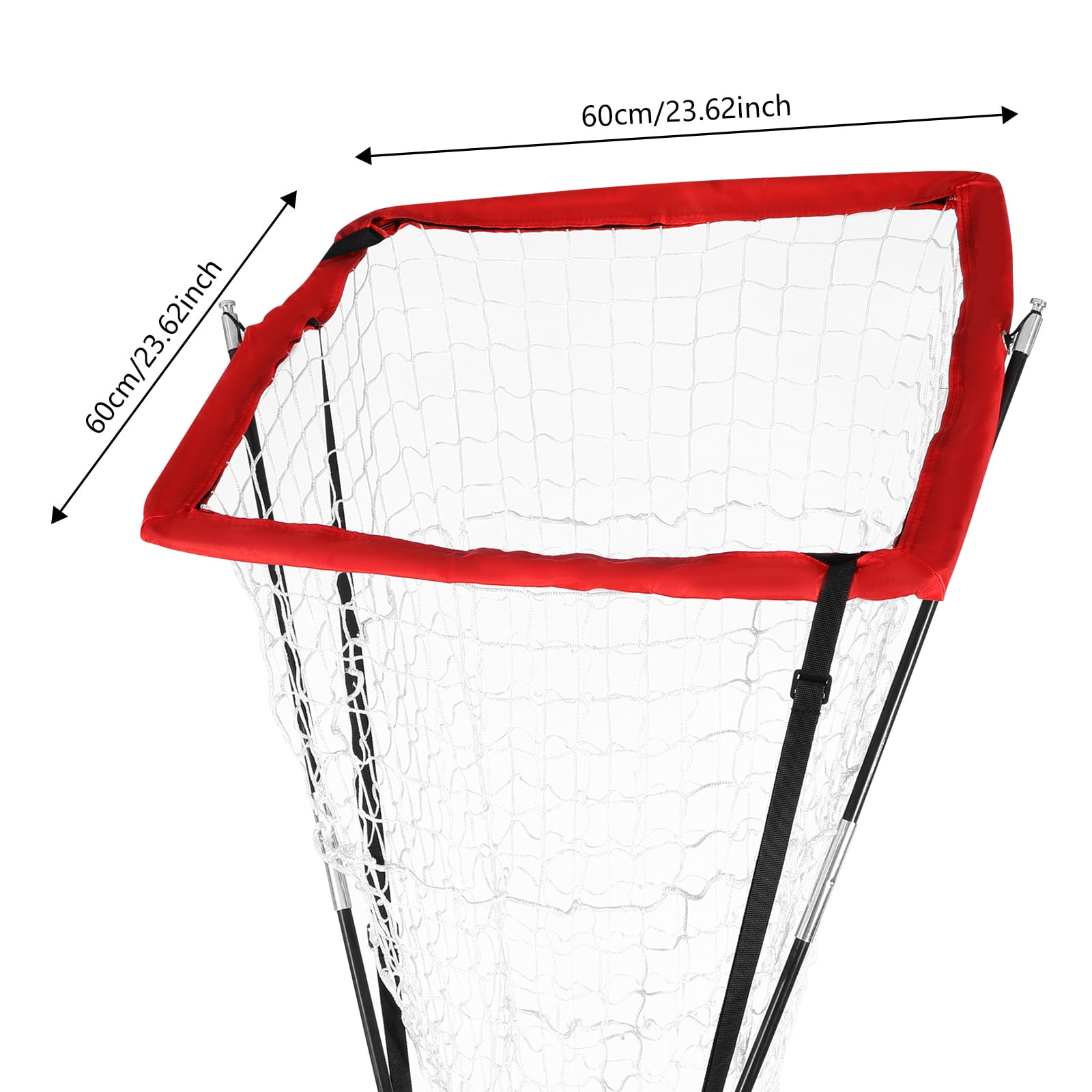 ToppiJoy Adjustable Volleyball Training Net Frame with Practical Black Straps Ground Spikes & Stable Base,Volleyball Training Equipment for Gymnasiums, Playgrounds, Beaches
