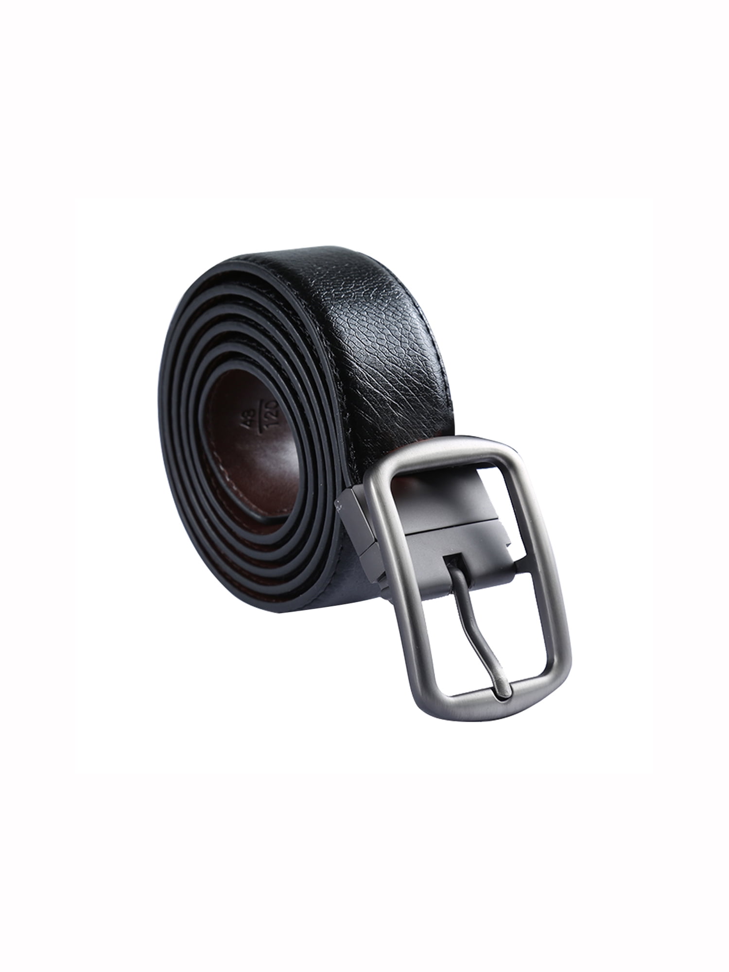 Men Pin Buckle Center Bar Buckle Casual Spin Belt 1 1/2&quot; Black-1 125CM | Walmart Canada