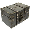 thumbnail image 1 of SHISUYAN Desktop Ornament Box Wood Pu Leather 1Set 14.96X4.53X4.13In, 1 of 8