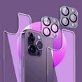 thumbnail image 3 of 4in1 Tempered Glass Back Screensaver With HD Screen Lens Film For iPhone 13 14 12 11 Pro Max, 3 of 5
