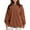 Brown, variant on Jsaierl Womens Sweatshirt Cute Solid Color Sweatshirts Crewneck Dressy Casual Pullover Tops Workout Long Sleeve Blouses Fall Fashion 2024