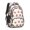 Football Bow White, variant on Football Icon Red Pattern Cute School Backpack Bag with Padded Back and Adjustable Shoulder Straps 16.9 X 12.6 X 5.9 Inches
