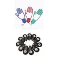 thumbnail image 1 of Duraderos Al Aire Libre Guantes De Golf Deporte Camilla Color Al Azar+Golf Iron Headcover Club Head Cover Protección Cierre Negro + Blanco, 1 of 9