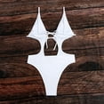 thumbnail image 4 of UTSJKR Women's Flattering Cutout Backless One Piece Swimsuit High Waisted Wrapped Back Tie Bathing Suit Tummy Control Slimming Swimwear White XL, 4 of 8