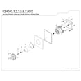 thumbnail image 3 of Kingston Brass KS4042CG Fuller Single-Handle Six-Way Diverter Valve with Square Trim Kit, Polished Brass, 3 of 4