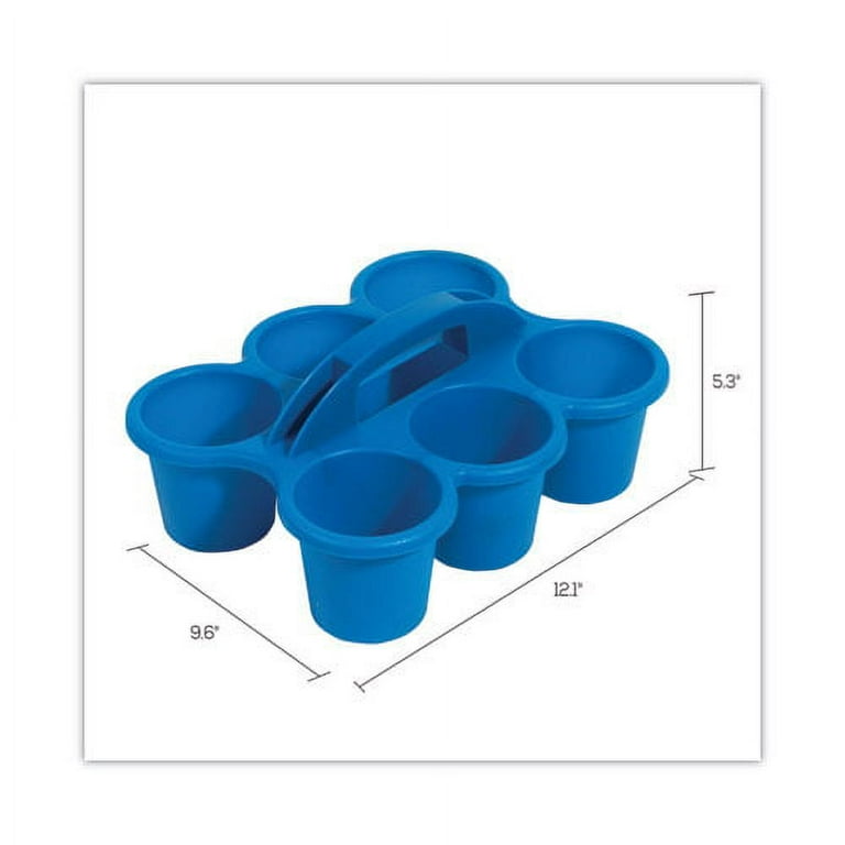 Little Artist Antimicrobial Six-Cup Caddy, Blue Little Artist Antimicrobial Six-Cup Caddy, Blue